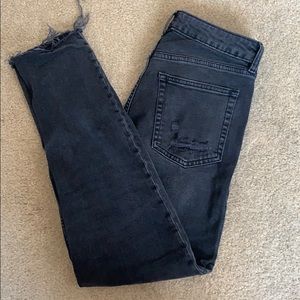 Black Straight Leg Jeans
